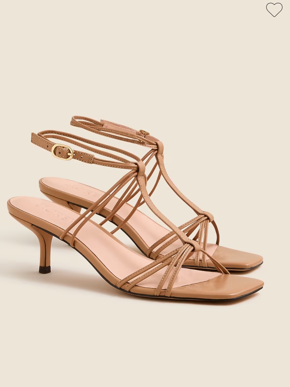 New J.Crew Strappy Kitten Heel Sandals
